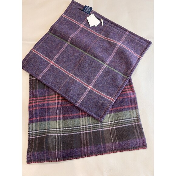 NWT $570 Ralph Lauren Platsfield Plaid Wool Tartan Pillow Cover 22x22 Scotland - Picture 1 of 9